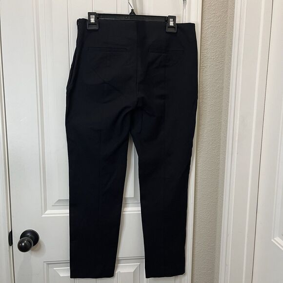 A New Day Black Stretch Crop Pull On Dress Work Trouser Pants Womens Size 10 - Picture 5 of 11